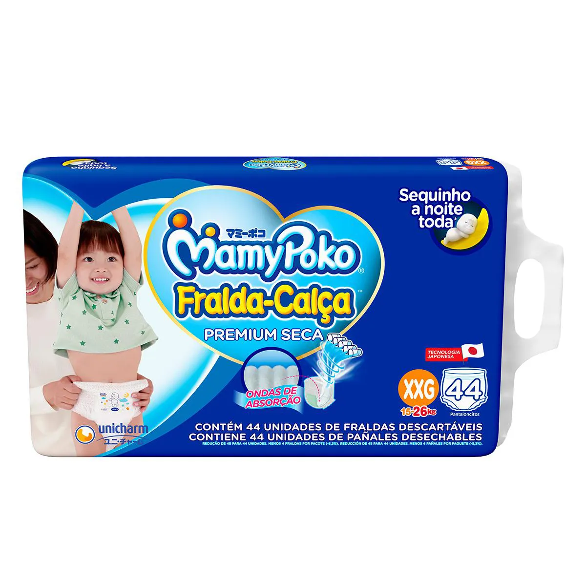 Fralda Calça Mamypoko Premium Seca Xxg 44 Unidades