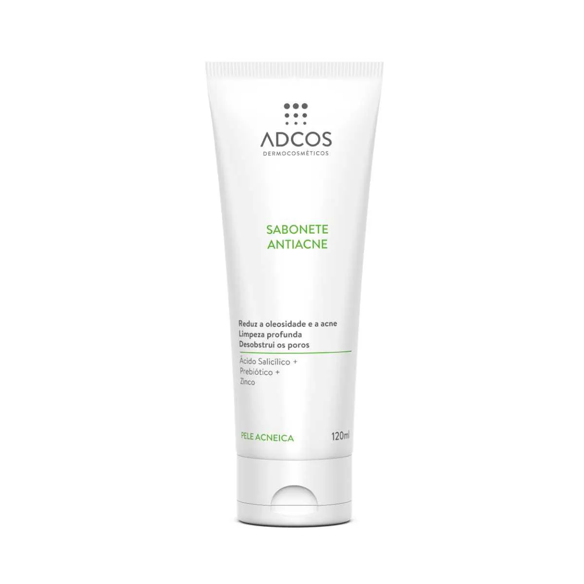Sabonete Líquido Facial Antiacne Adcos Acne Solution Com 120Ml