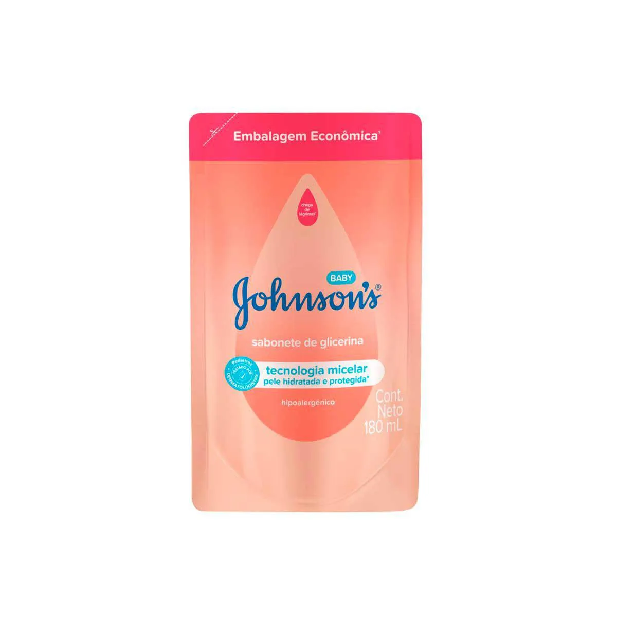 Refil Sabonete Líquido Johnson's Baby Cabeça Aos Pés Com 180Ml