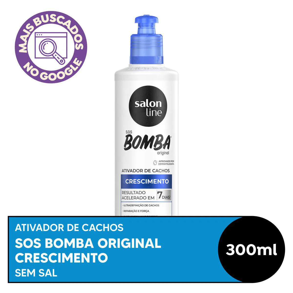Ativador De Cachos Salon Line S.o.s. Bomba Original 300Ml