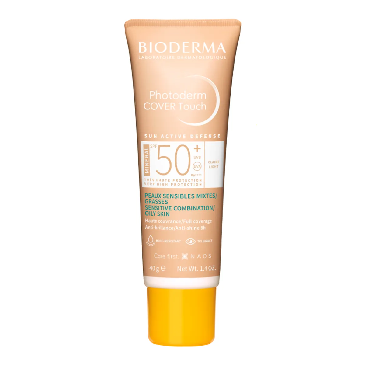 Protetor Solar Facial Bioderma Photoderm Cover Touch Fps 50 Claro 40Ml