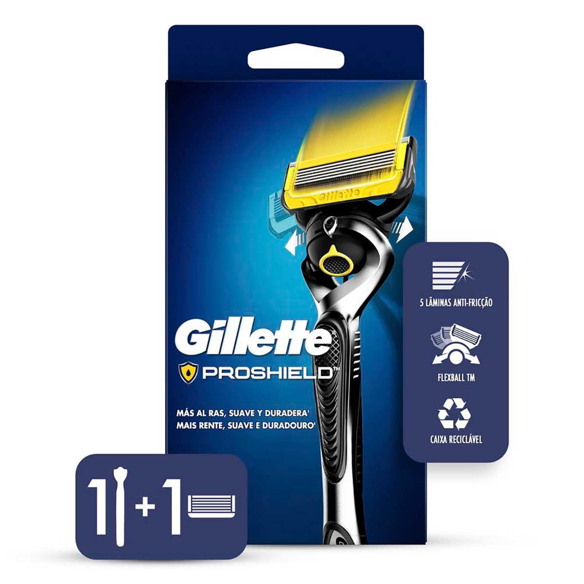 Aparelho de Barbear Gillette Fusion Proshield com 1 unidade 1 Unidade