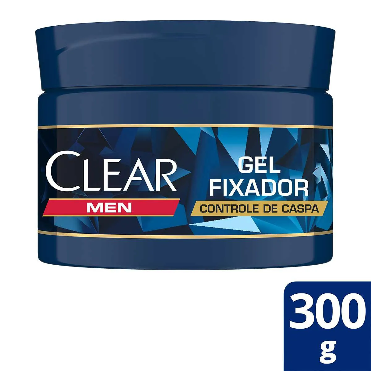 Gel Fixador Capilar Clear Men Controle De Caspa Com 300G