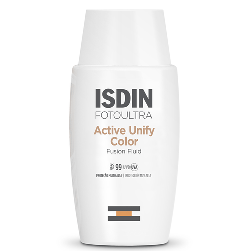 Protetor Solar Facial Clareador ISDIN FPS 99 Foto Ultra Active Unify Color 50ml Fluído