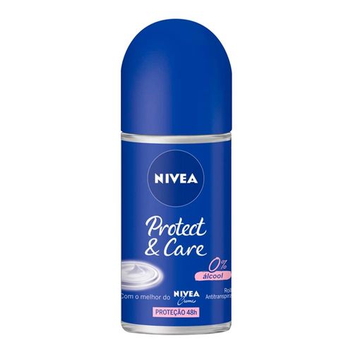 Desodorante Antitranspirante Nivea Roll On Protect & Care Feminino 50ml