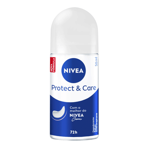 Desodorante Antitranspirante Nivea Roll On Protect & Care Feminino 50ml