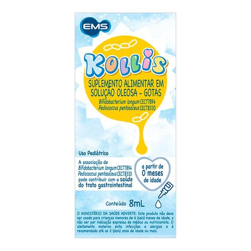 Suplemento Alimentar Kollis Probiótico 8mL em Gotas