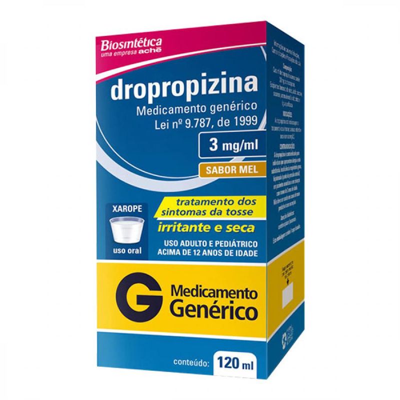 Dropropizina Biosintética 3mg Xarope 120ml