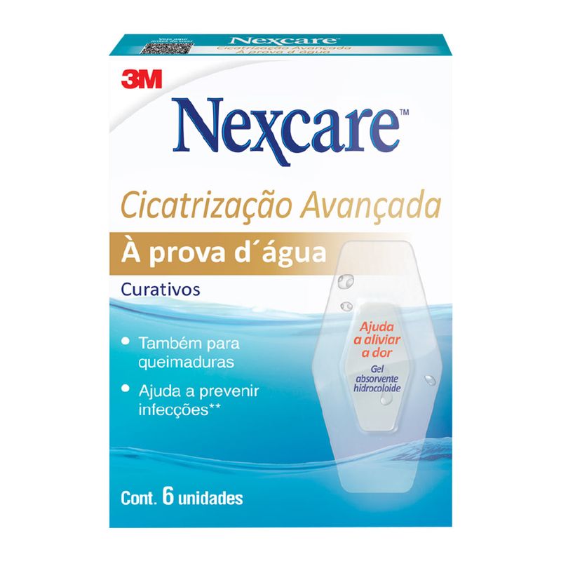 Curativo Cicatrizacao Avancada 3m Nexcare Transparente 6 Unidades