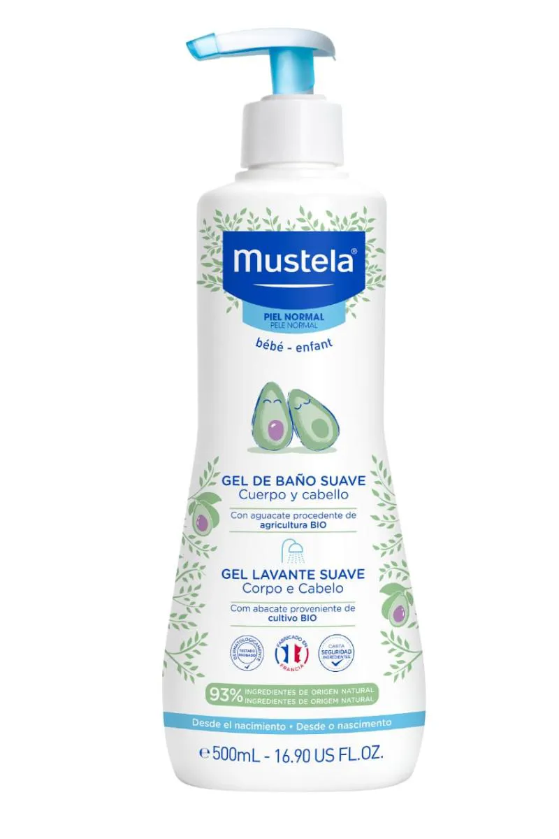 Gel Lavante Mustela Bébé Suave Corpo E Cabelo 500Ml