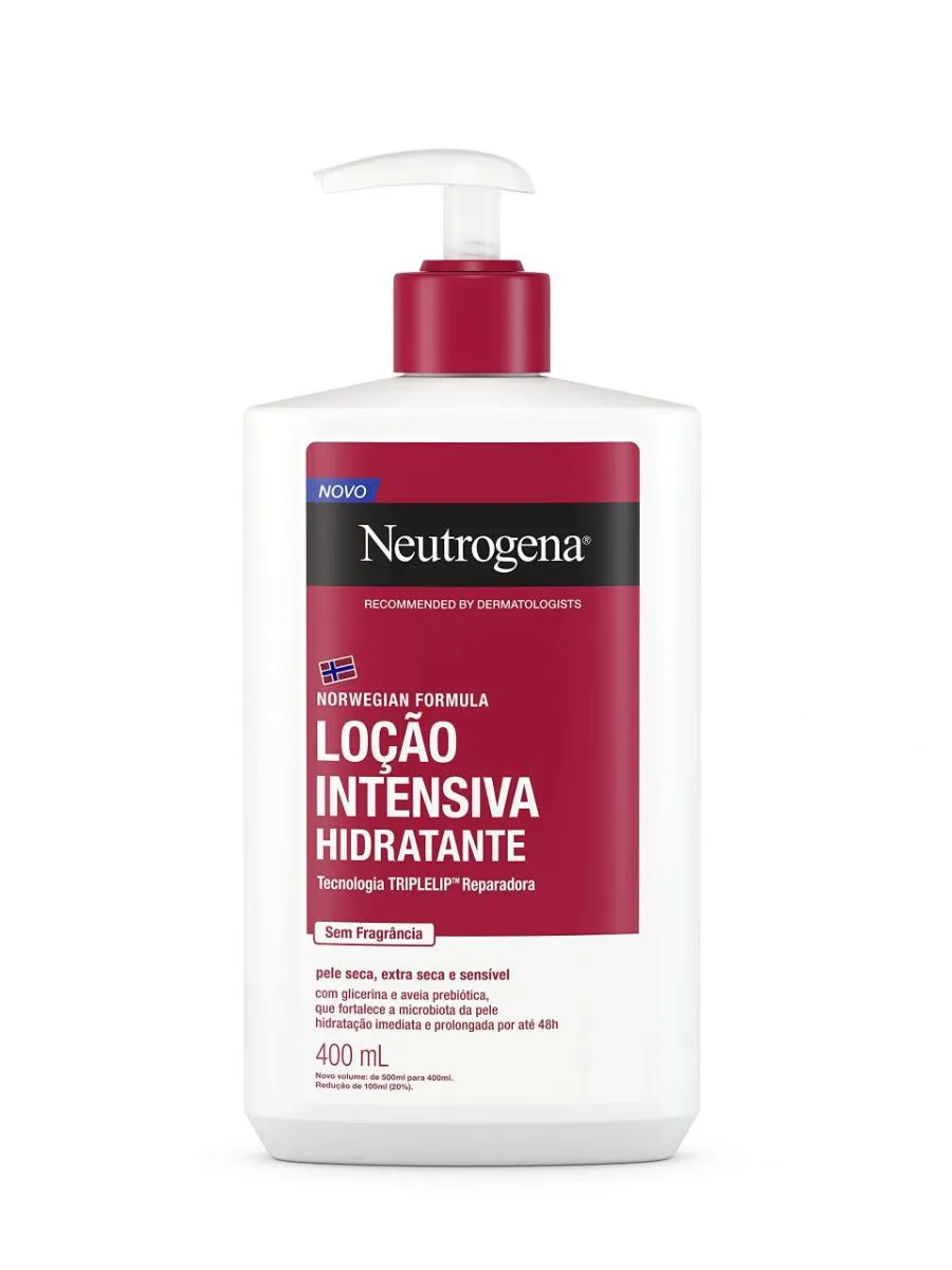 Loção Hidratante Corporal Intensiva Neutrogena Sem Fragrância 400Ml