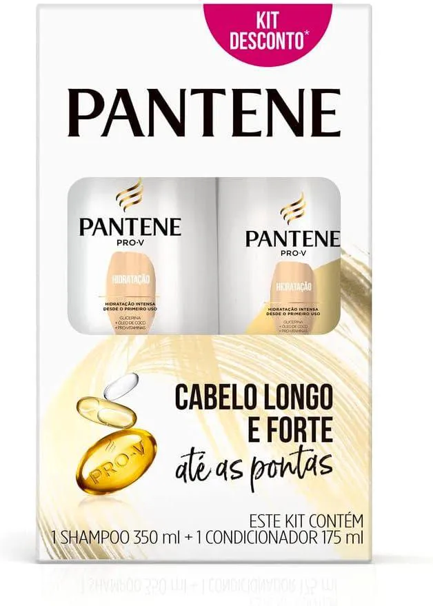 Shampoo Pantene Hidratação 350 Ml + Condicionador 175 Ml