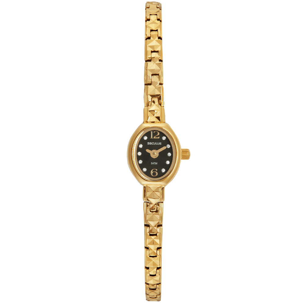 Relógio Feminino Clássico Dourado