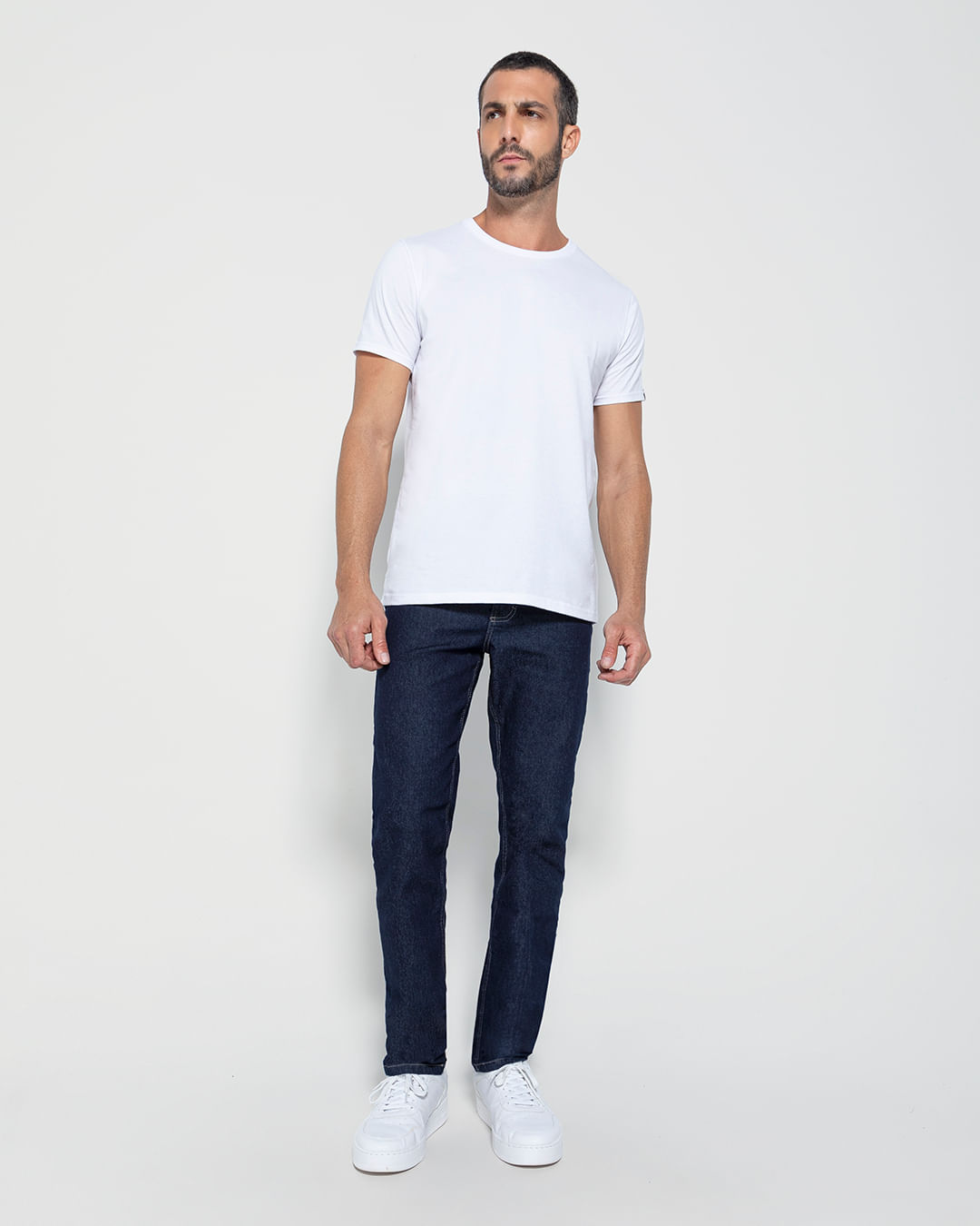 Calça Slim Masculina Em Jeans Com Elastano - ENFIM