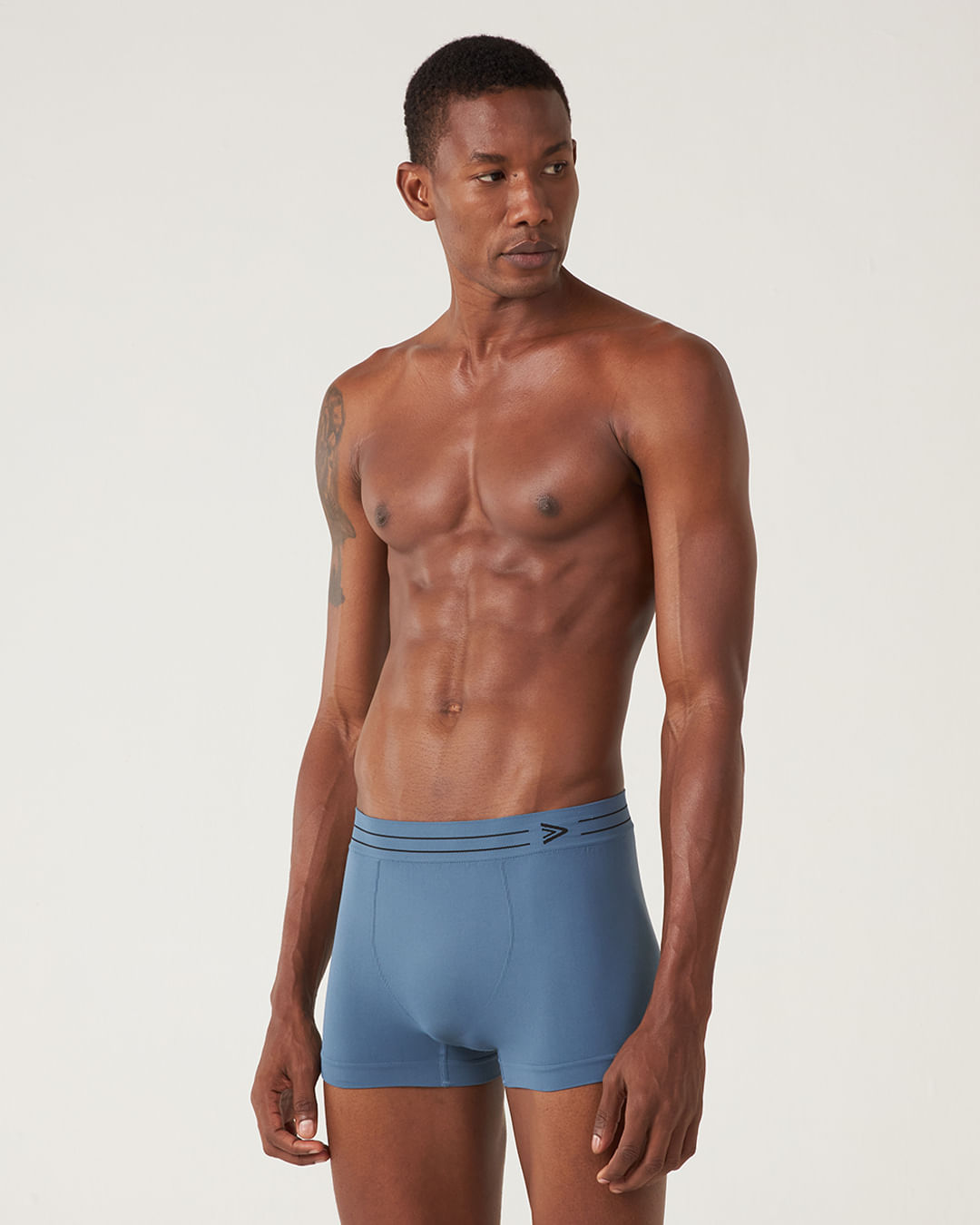 Cueca Masculina Boxer Sem Costura Em Poliamida