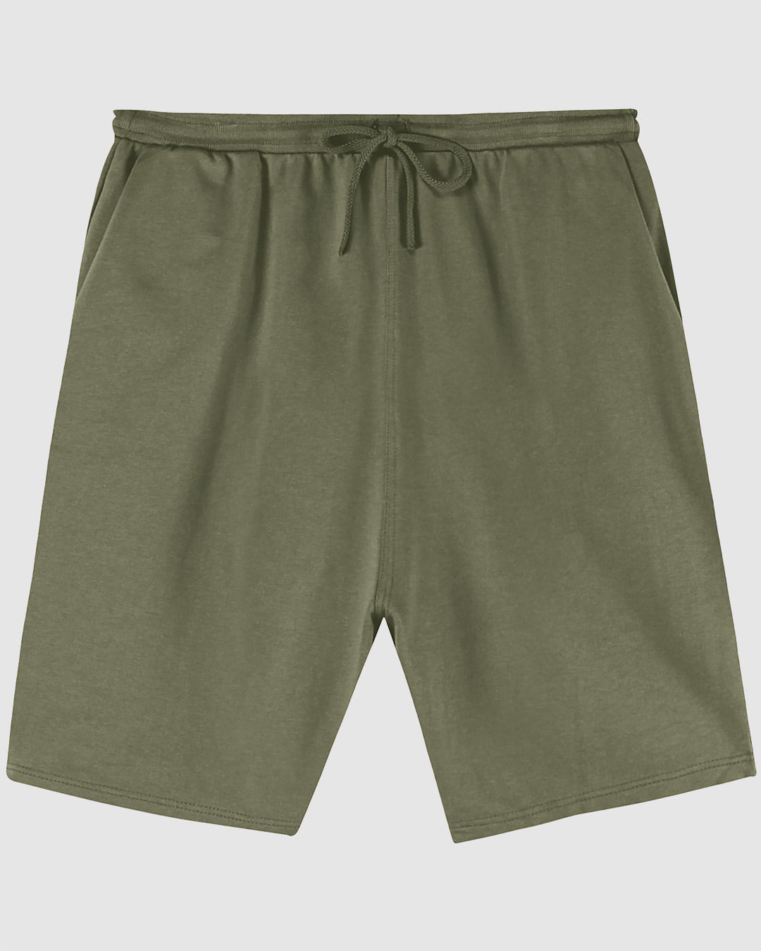 Bermuda Básica Masculina Plus Size Em Moletom Sem Flanela