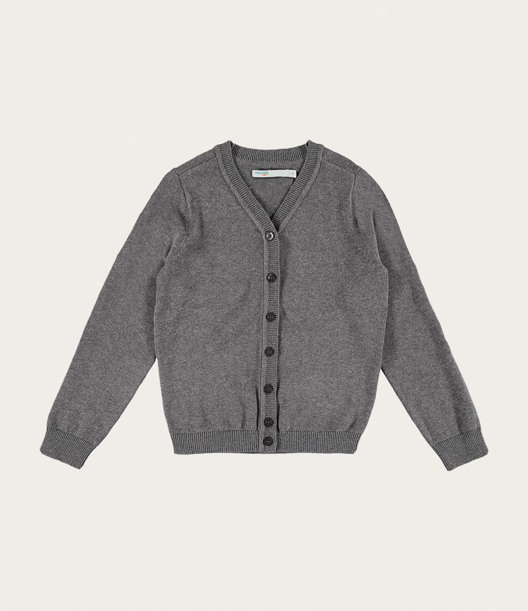 Cardigan Infantil Menina Gola V Em Tricô Malwee Kids