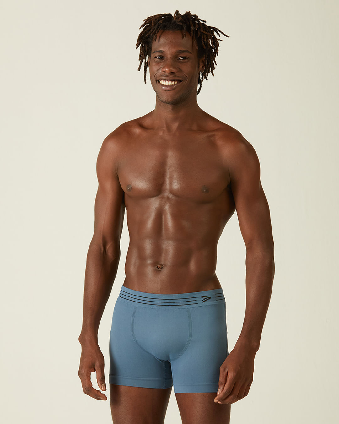 Cueca Masculina Long Boxer Sem Costura Em Poliamida