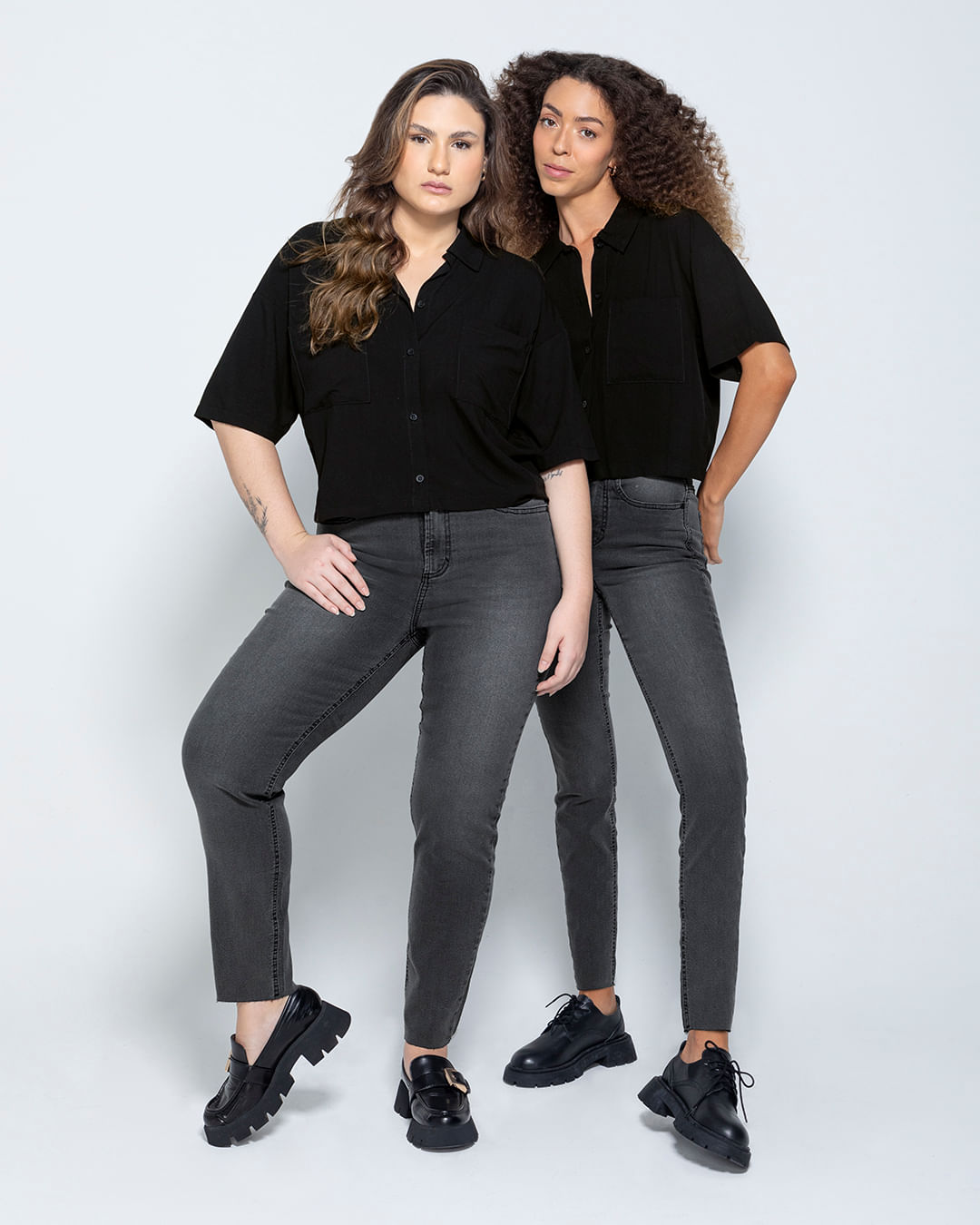 Camisa Box Feminina Manga Curta Em Viscose - ENFIM