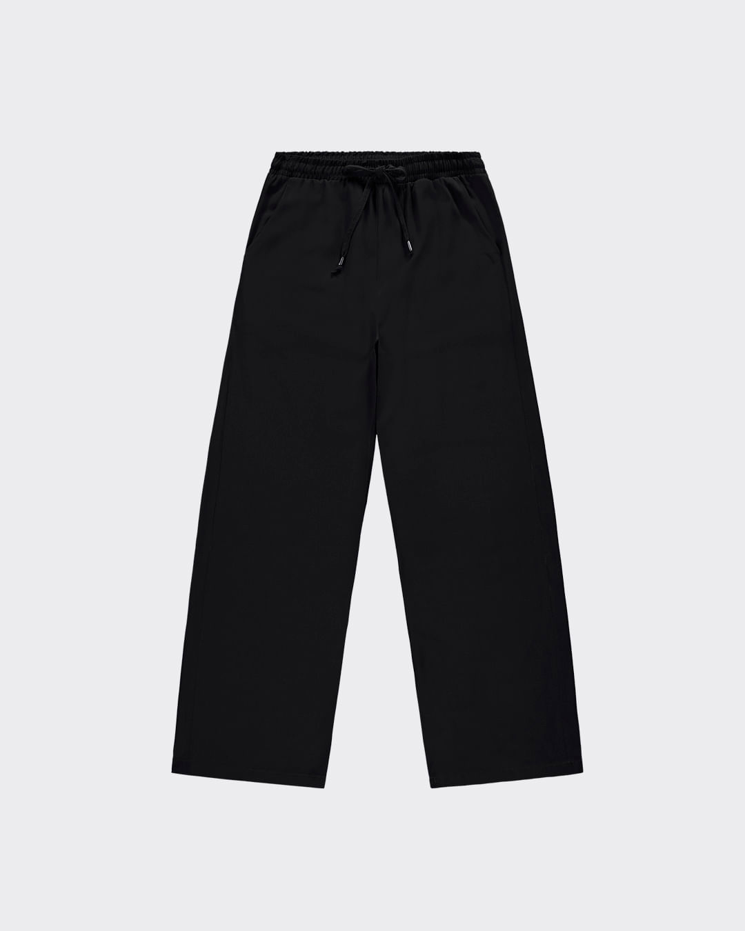 Calça Wide Leg Feminina Cós Elástico Em Viscose - ENFIM
