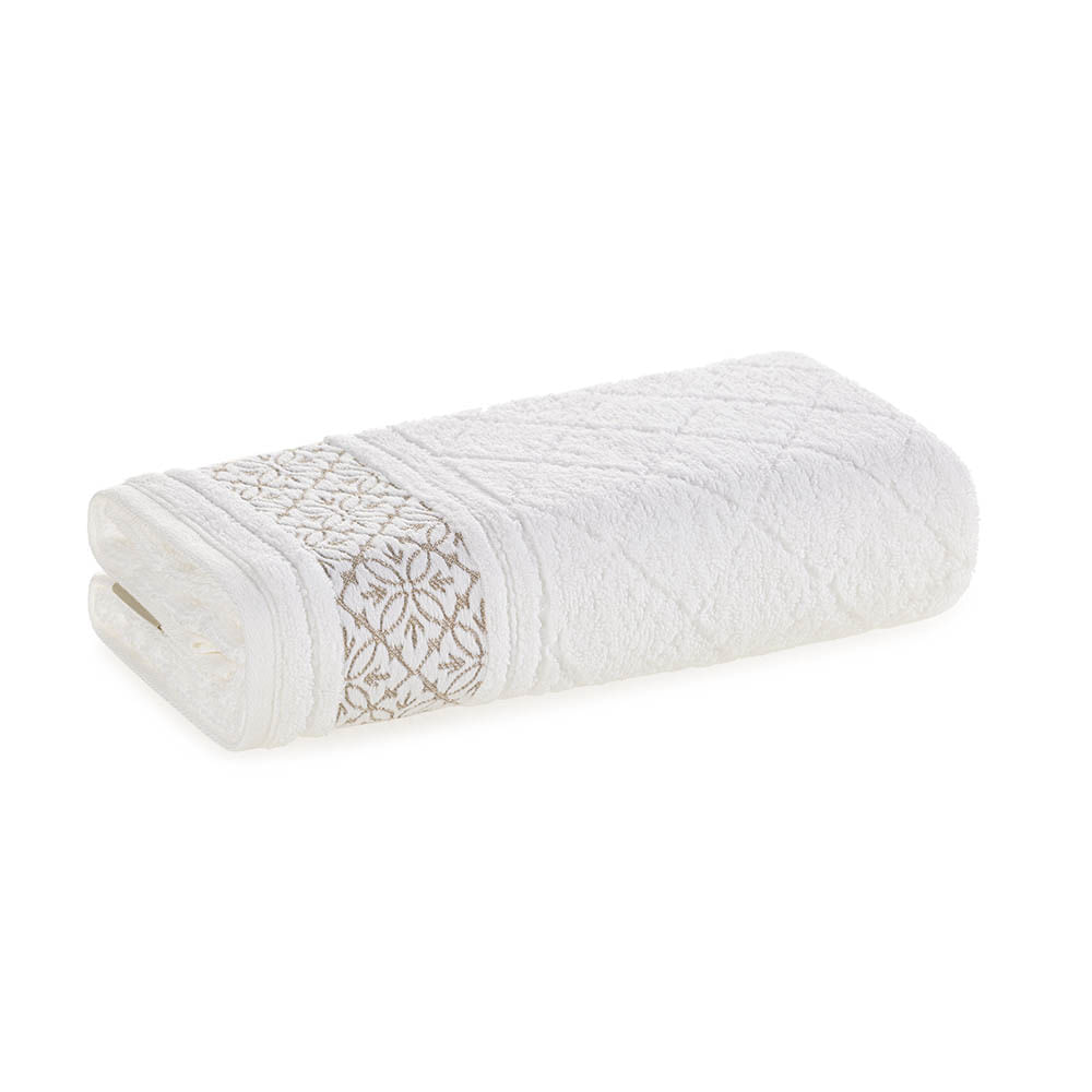 Toalha de Banho Fio Penteado Bragança Branco