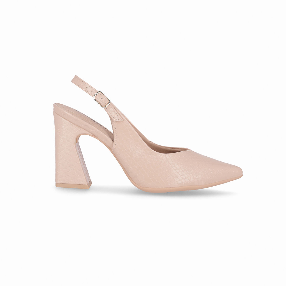 Sapato Slingback Silvana Salto Alto Rose