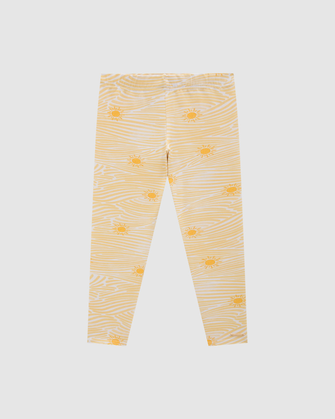 Calça Menina Legging Estampada Em Algodão - Carinhoso