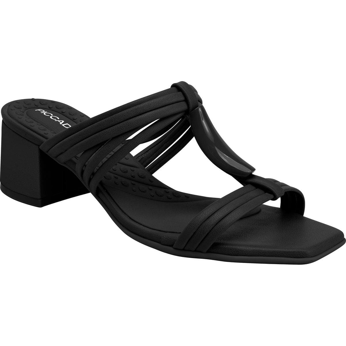 Tamanco Paola Salto Médio Off White