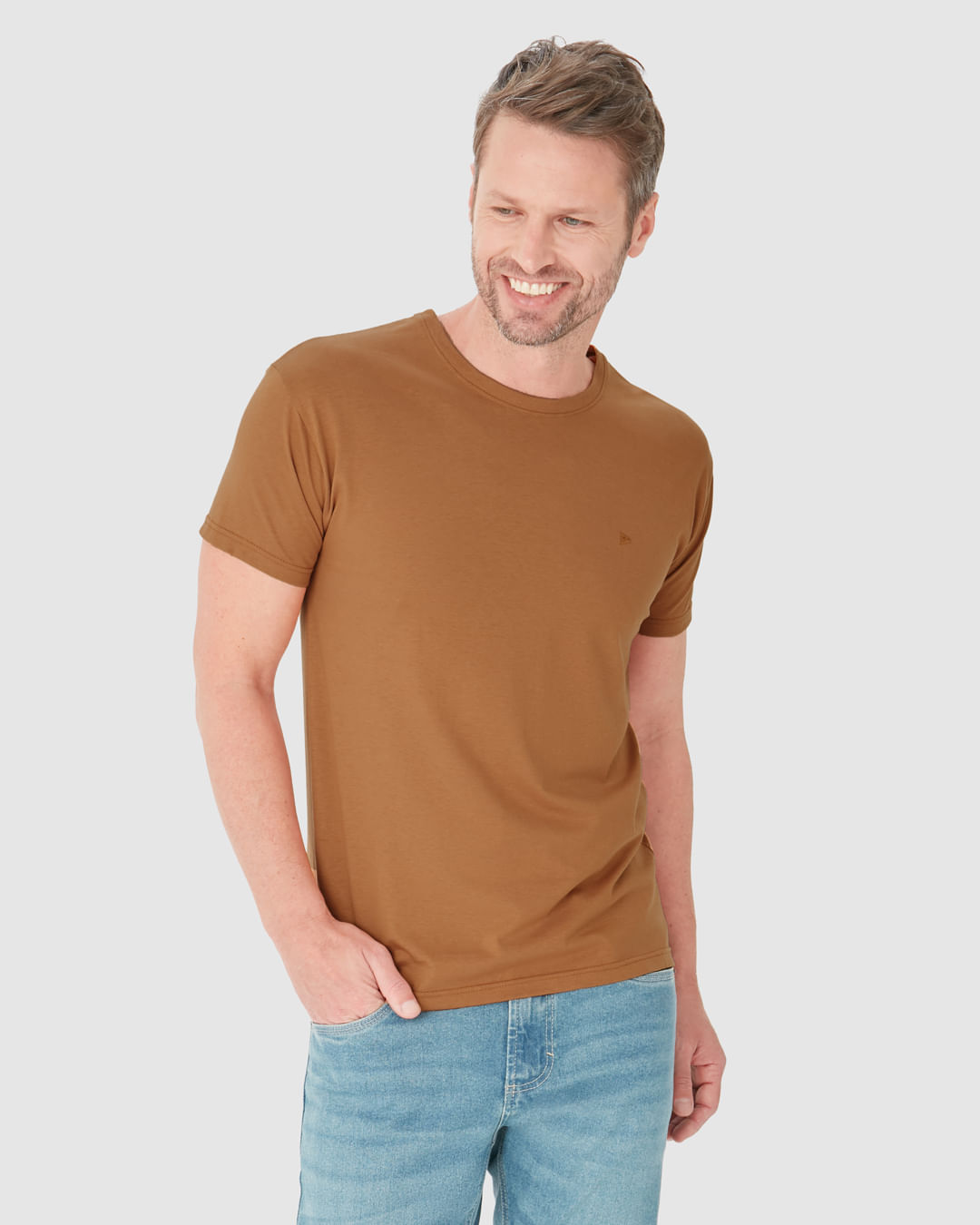 Camiseta Abraço Masculina Em Malha Comfy Touch