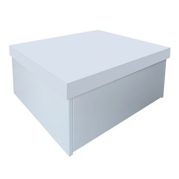 Sapateira Box Baú Caixa Organizadora para Sapatos - Branco Laca
