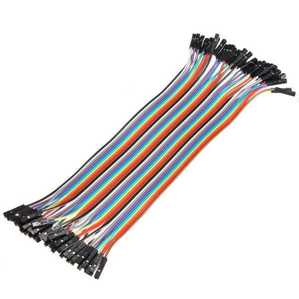 40pcs 20cm Female to Female Jumper Jump Cable Wire For Arduino