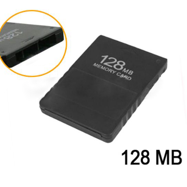 128MB Memory Card For Playstation 2 PS2 Black