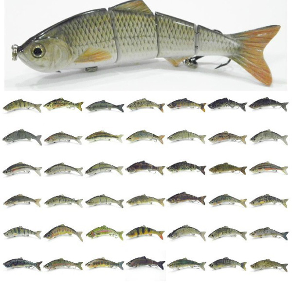 ZANLURE 4 Segments Hard Crankbait Lure Fishing Lure Bait 15CM 35G