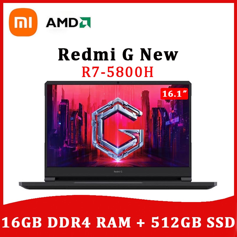 Xiaomi Redmi G Gaming Laptop 2022 New 16.1inch AMD R7 5800H Geforce...