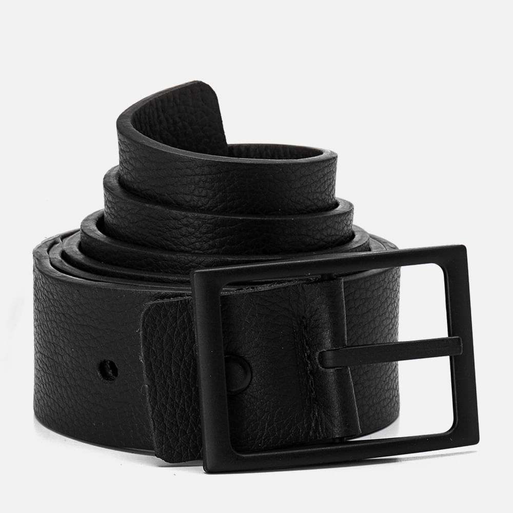 Cinto Casual Esporte Fino Feito em Couro Bovino Floater 2 em 1 Dupla Face Preto Café Fivela Preta Giratória Masculino Milano Pinhão/preto 13547