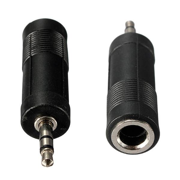Audio 3.5mm to 6.35mm Male to Female Stereo Headphone Jack Adapter