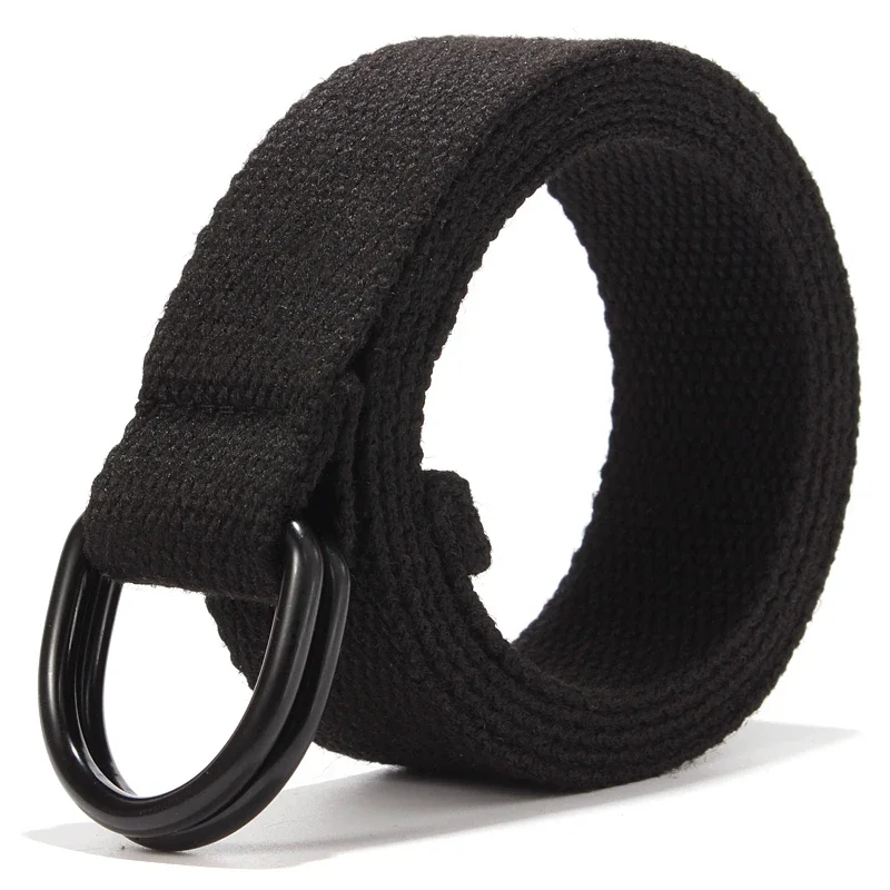 Simple Plus Large Size Men Women Unisex Canvas Belt 110 120 130 140 150 160cm Waist Belt for Jeans Pants cinturones para hombre
