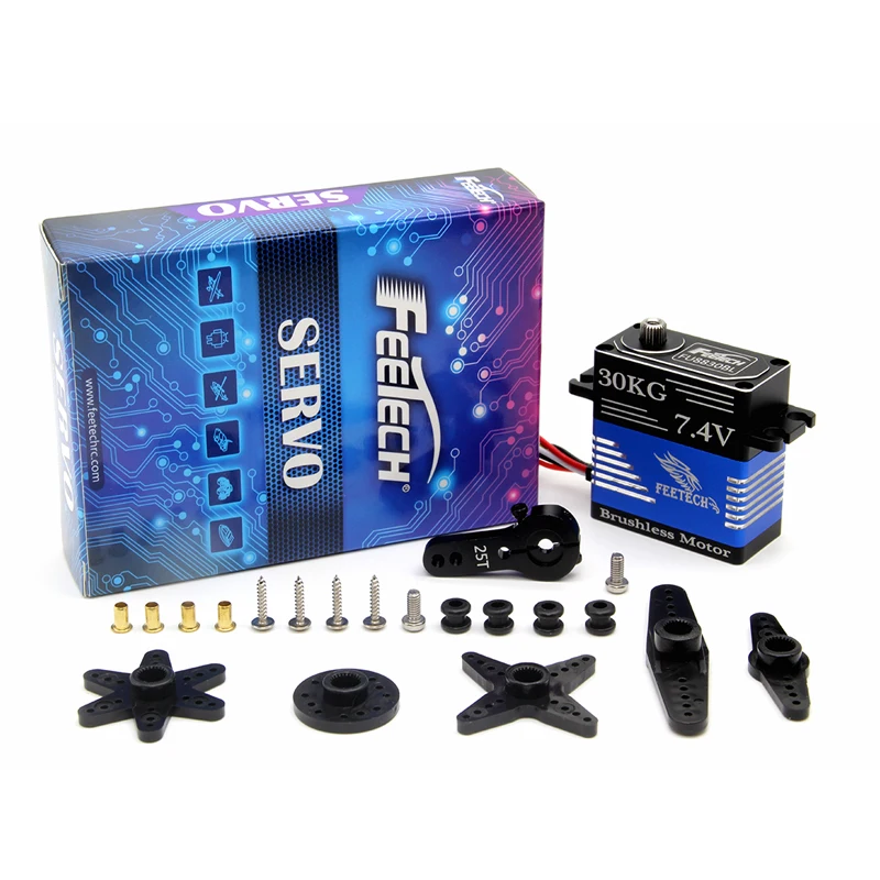 Feetech FU8830BL 7.4V 30KG.CM CAN Bus Brushless Motor Titanium Gear Full Metal Case Servo RC Parts & Accs