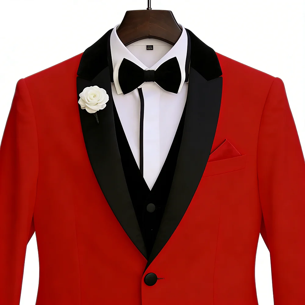 3 peças novo terno masculino casual negócios fino noivo melhor homem smoking terno de casamento baile plus size terno ternos de